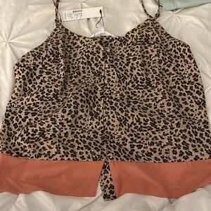 Leopard tank top